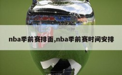 nba季前赛排面,nba季前赛时间安排